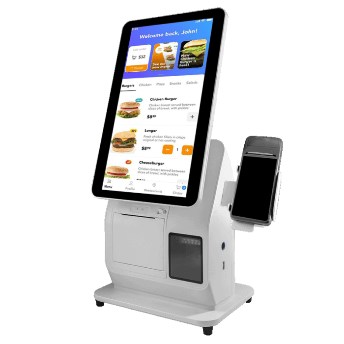 touch screen self-service kiosk