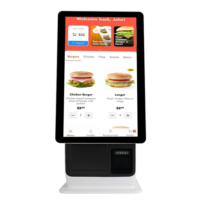 restaurants self ordering kiosk